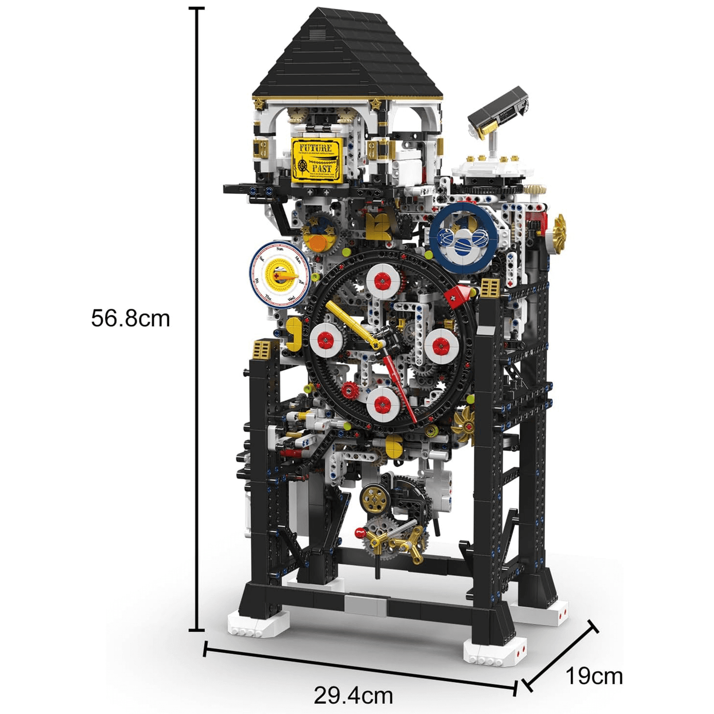 Motorized Cyberpunk Mechanical Clock | 3180pcs