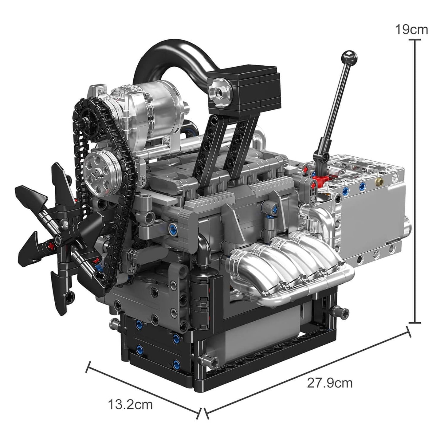 Motorized Rotary Engine | 1129pcs
