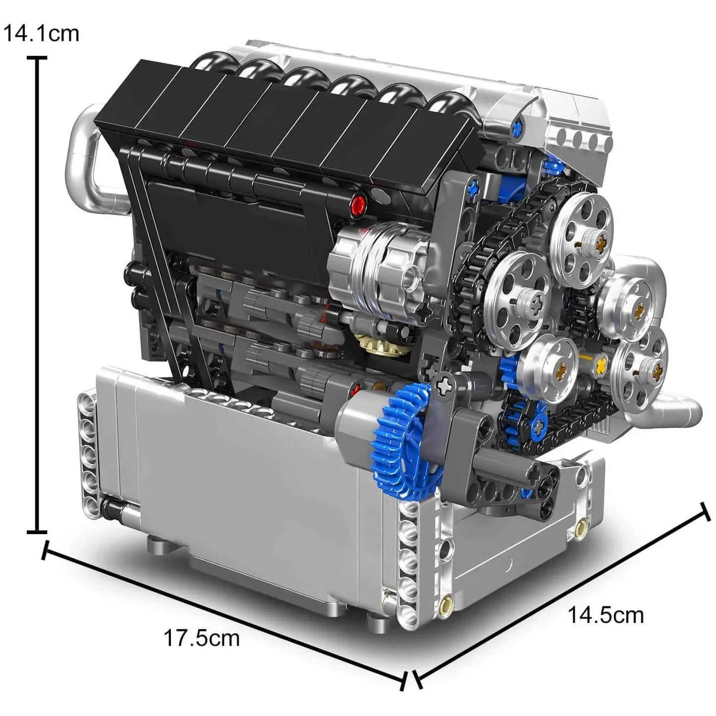 Motorised Inline-6 German Engine | 744pcs