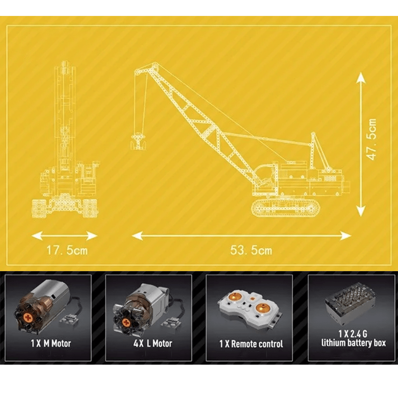 RC Crawler Crane | 1205pcs