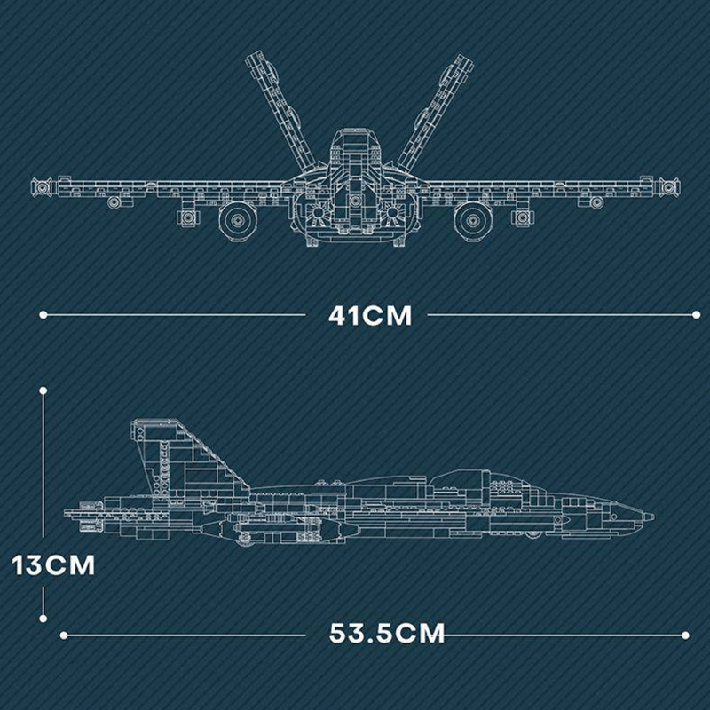 F18 Fighter Jet | 1386pcs