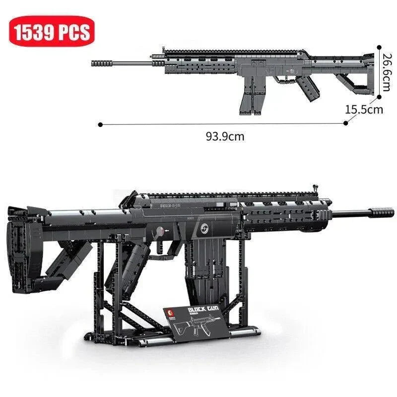 Heavy Duty SMG Combat Rifle | 1539pcs