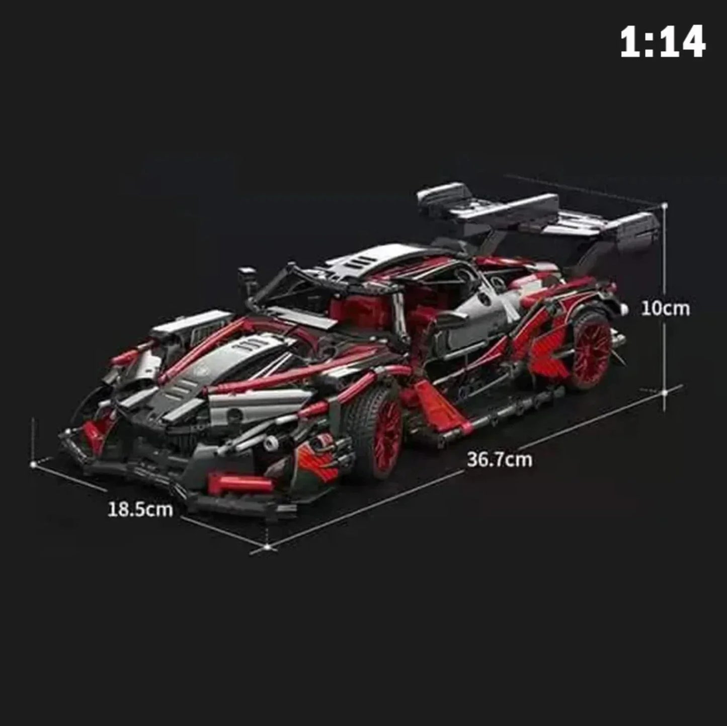 Red Concept Hypercar | 1390pcs