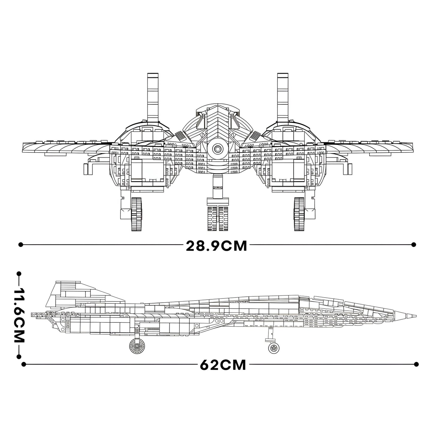 Sr-72 Reconnaissance Aircraft | 2073pcs