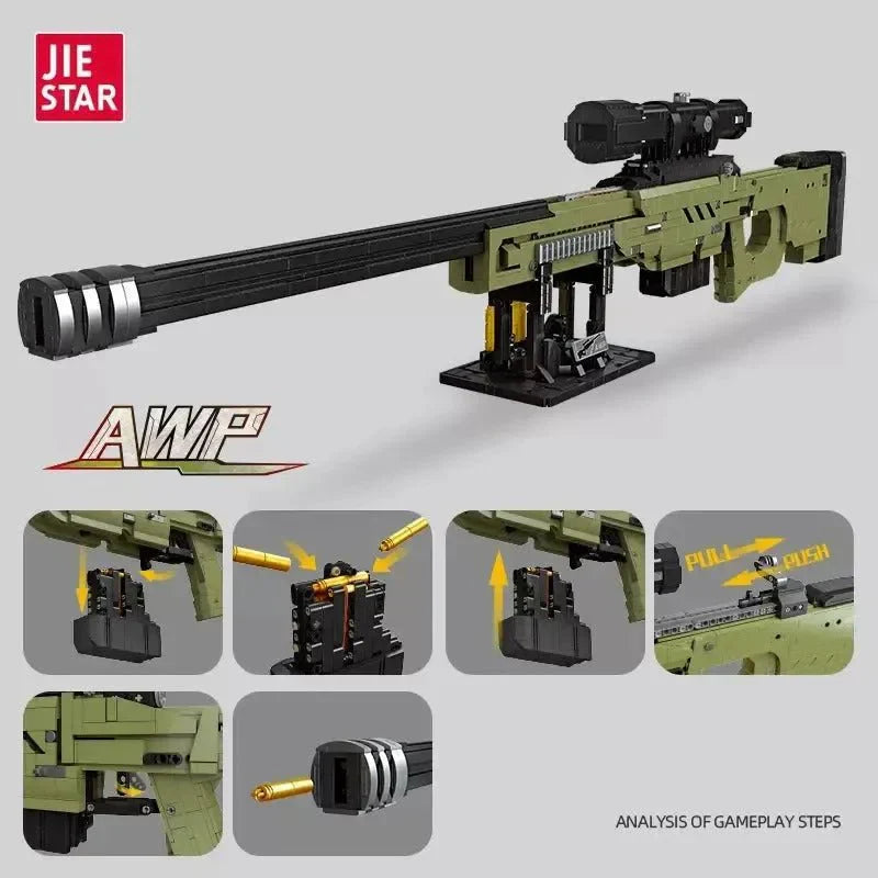 Super AWP Sniper Rifle Gun | 2395pcs