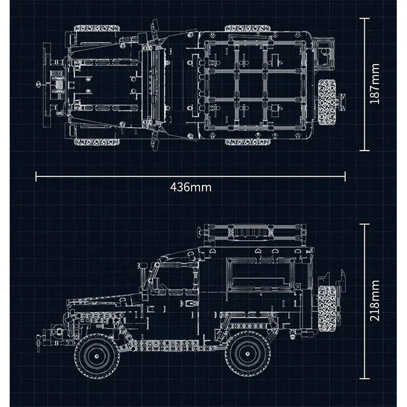Classic Land Cruiser FJ40 Off-Road 4x4 | 2101pcs