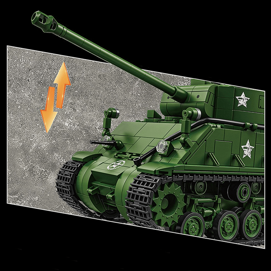 M4 Sherman Battle Tank | 1681pcs