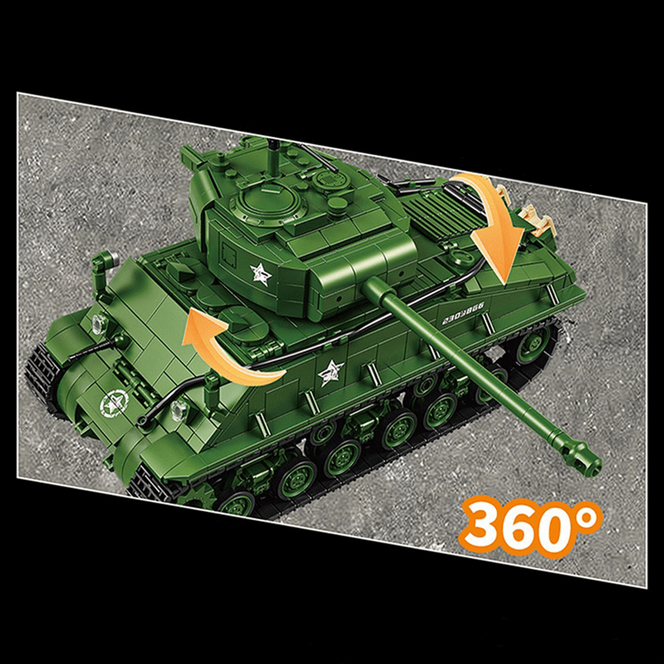 M4 Sherman Battle Tank | 1681pcs