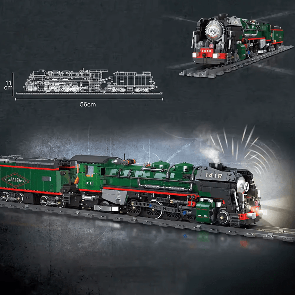 141 R French Steam Locomotive | 1781pcs