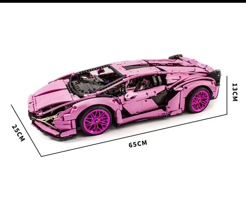 Pink Edition Italian Supercar | 3696pcs