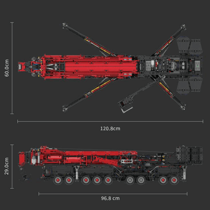 Red Edition Remote Controlled Crane 9176pcs
