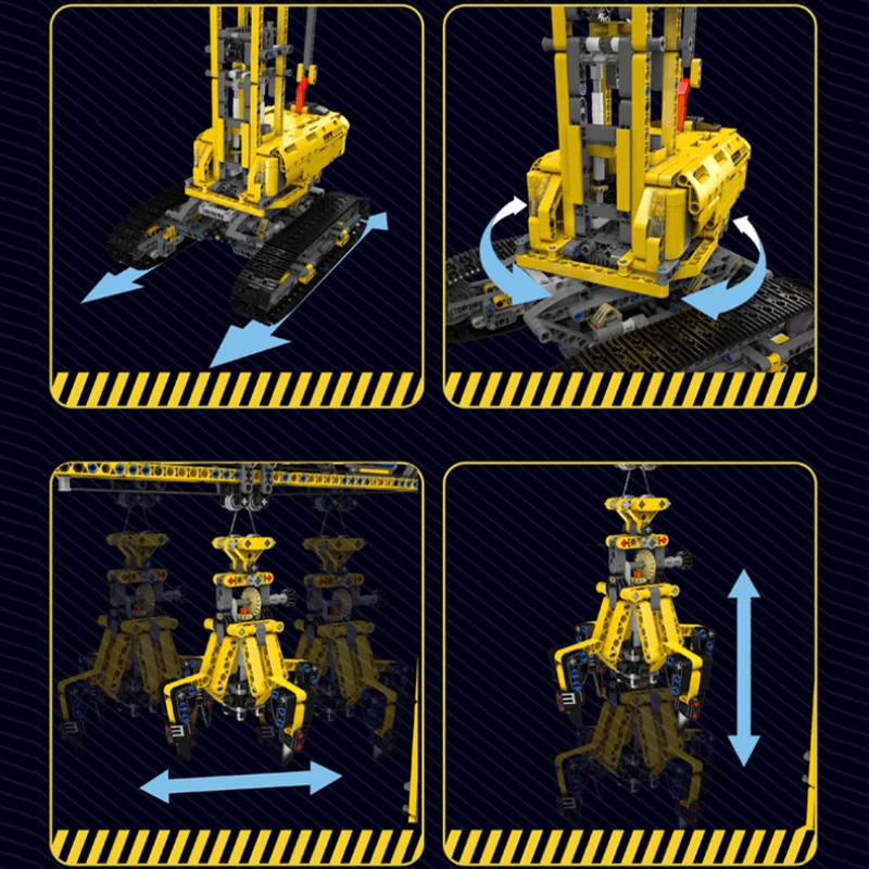 Urban Construction Crane Remote Control | 1730pcs