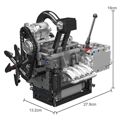Motorized Rotary Engine | 1129pcs