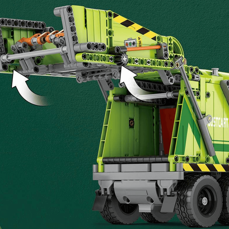 Compression Garbage Truck 1467pcs