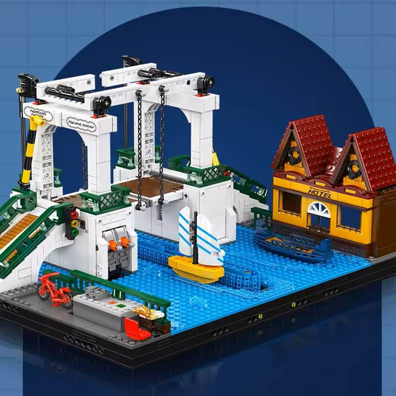 Motorized Nordic Drawbridge | 2065pcs
