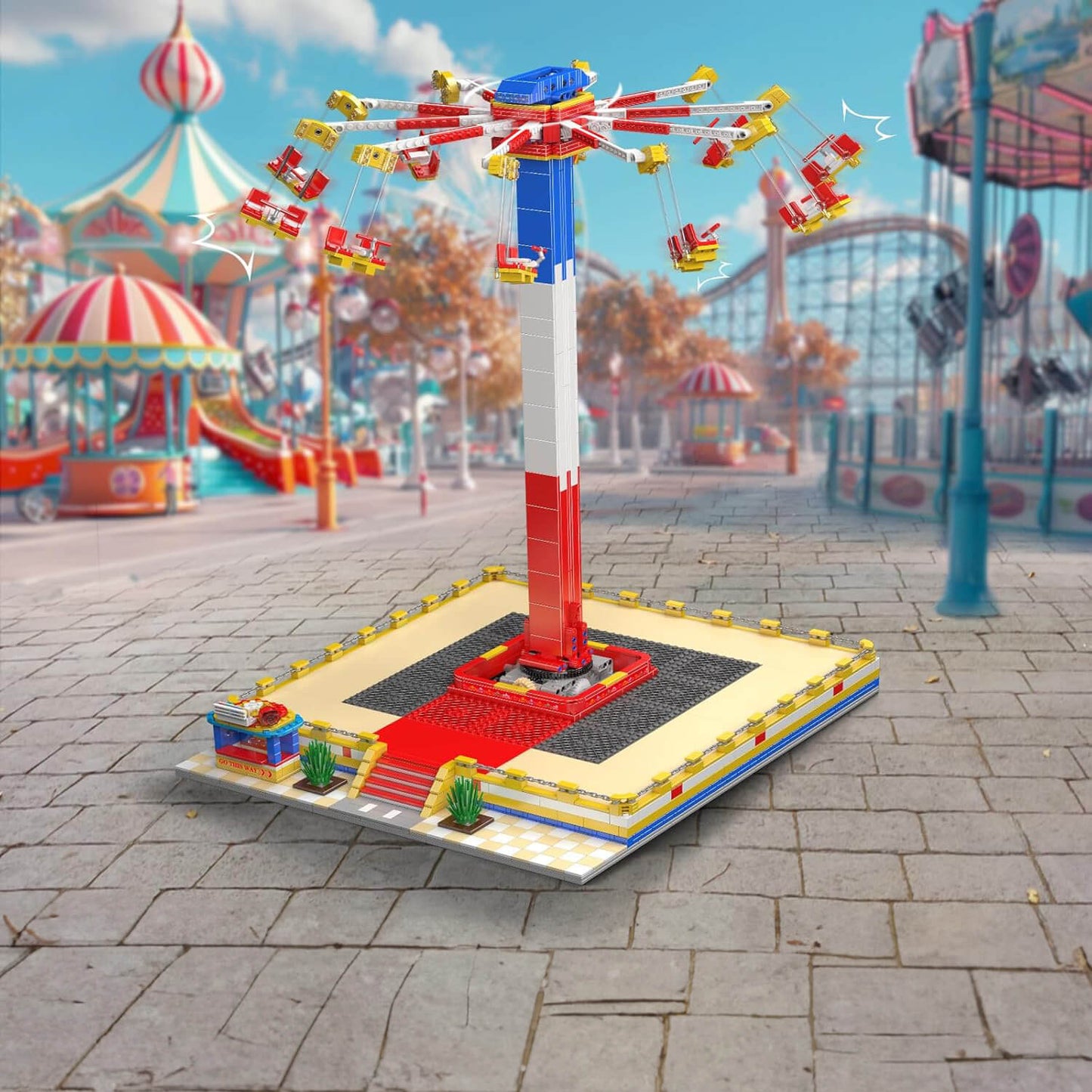 Motorized Swing Carousel | 1580pcs