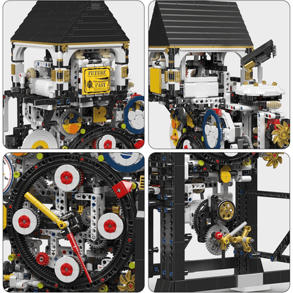 Motorized Cyberpunk Mechanical Clock | 3180pcs
