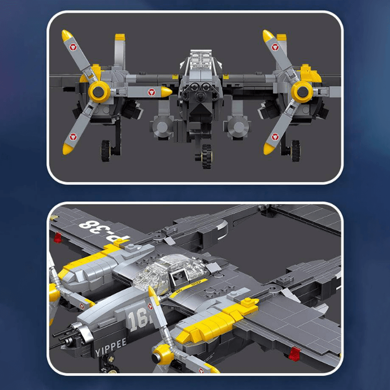 P-38 Lightning Fighter | 936pcs