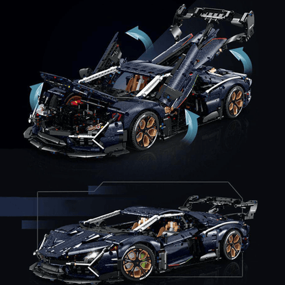 Limited Edition Flake Paint Supercar 4105pcs
