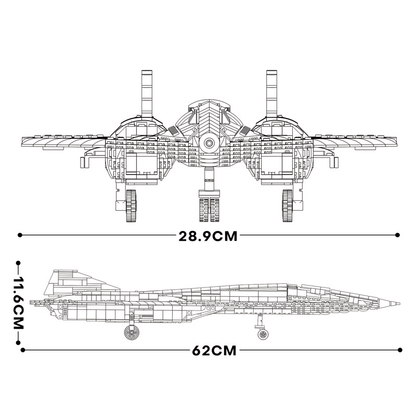 SR-72 Reconnaissance Aircraft | 2070pcs