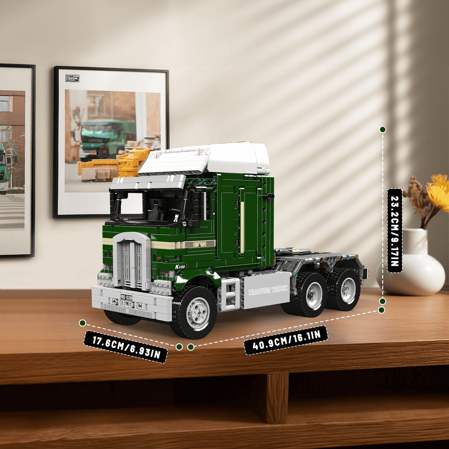 70s Cabover Truck Remote Control | 2180pcs