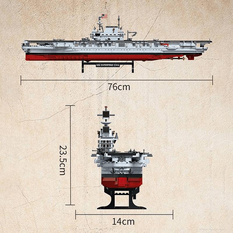 Aircraft Carrier USS Enterprise | 1882pcs