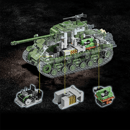 M4 Sherman Battle Tank | 1681pcs