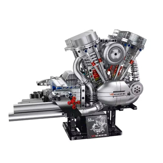 American Motorcycle V-Twin Engine | 867pcs