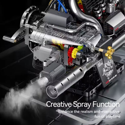 American Motorcycle V-Twin Engine | 867pcs