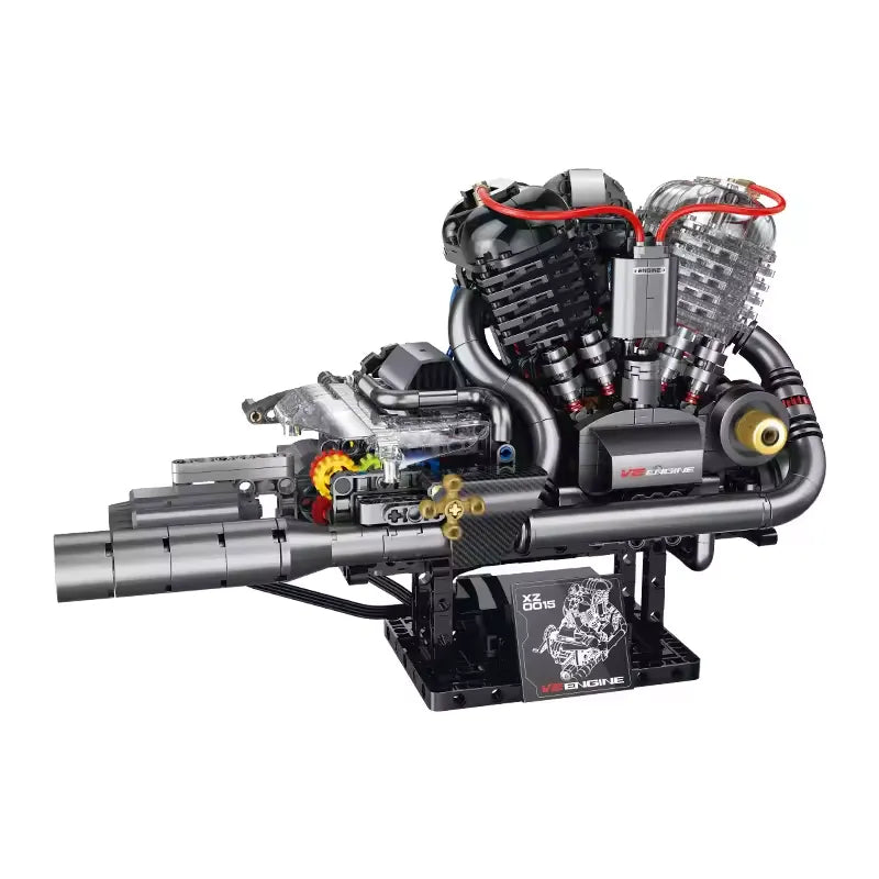 American Motorcycle V-Twin Engine | 867pcs