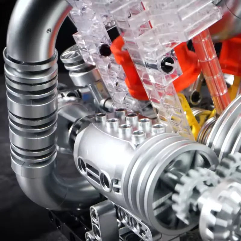 American Motorcycle V-Twin Engine | 867pcs