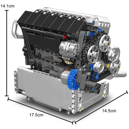 Motorised Inline-6 German Engine | 744pcs
