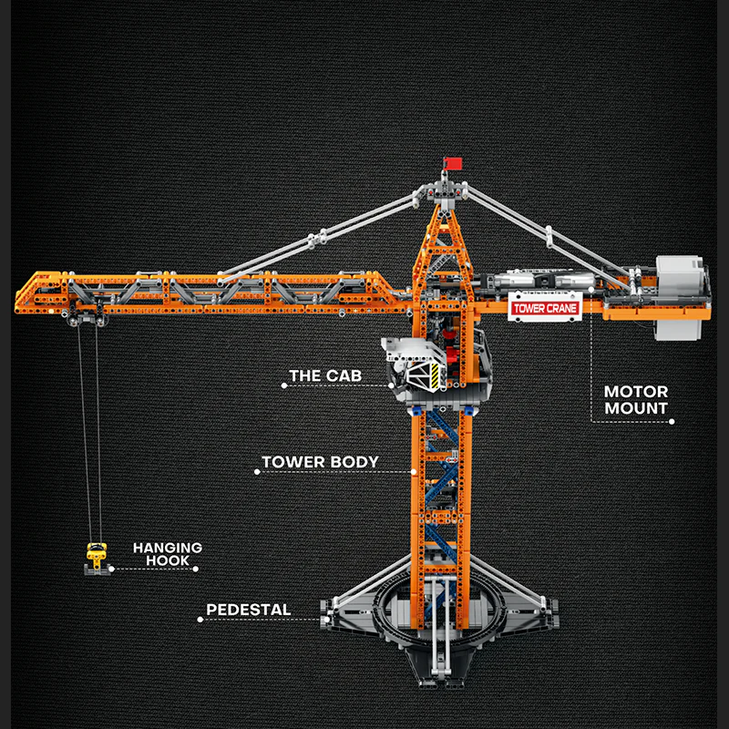 Motorized Tower Crane | 1287pcs