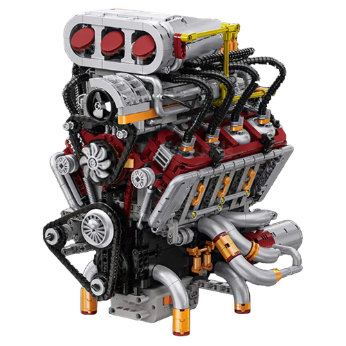 Supercharged V8 American Engine | 2348pcs