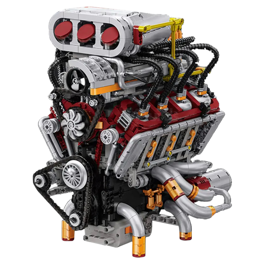 Supercharged V8 American Engine | 2348pcs