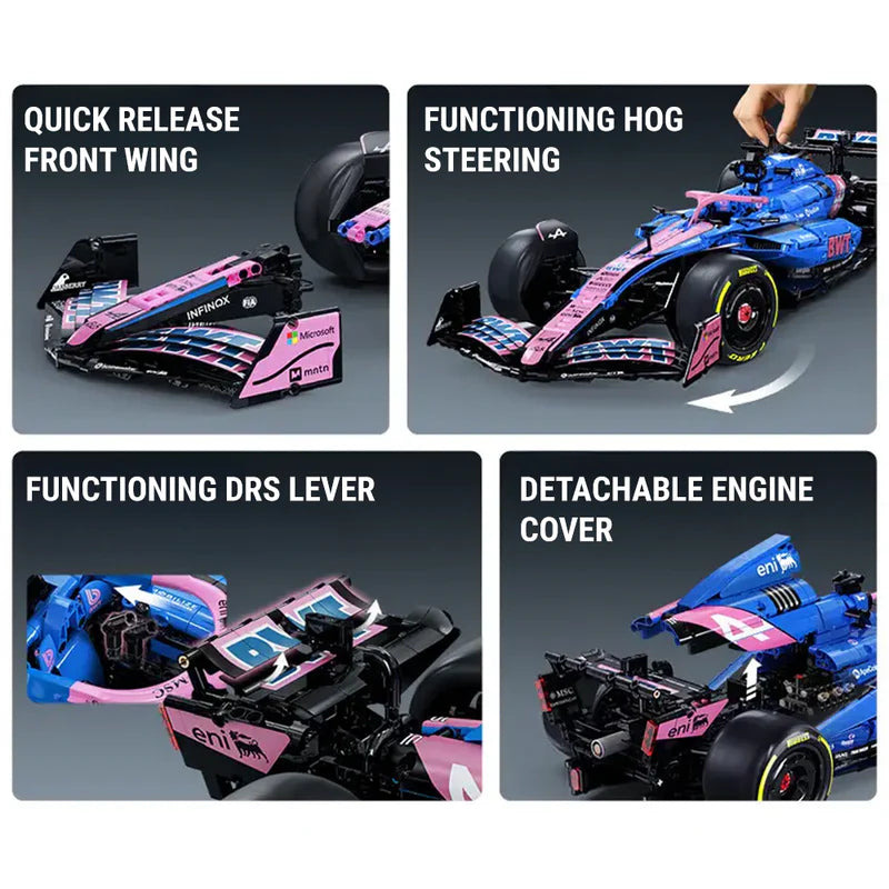 Official Licensed BWT Alpine Formula One Team Car  | 2172pcs