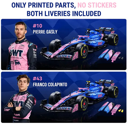 Official Licensed BWT Alpine Formula One Team Car  | 2172pcs