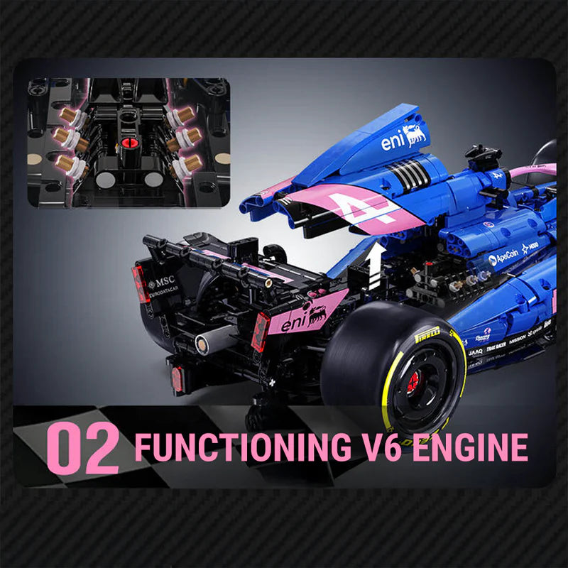 Official Licensed BWT Alpine Formula One Team Car  | 2172pcs