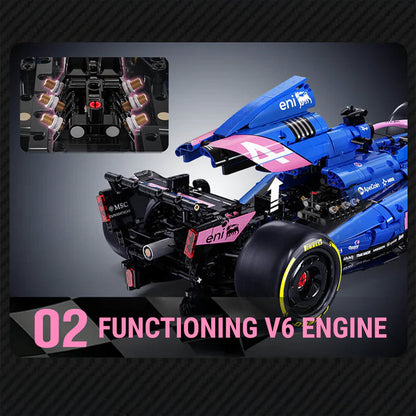 Official Licensed BWT Alpine Formula One Team Car  | 2172pcs
