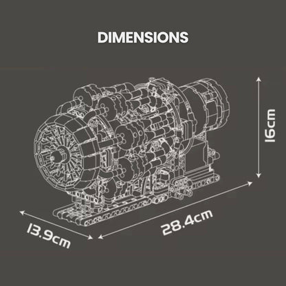 Motorised Turbojet Engine | 1214pcs