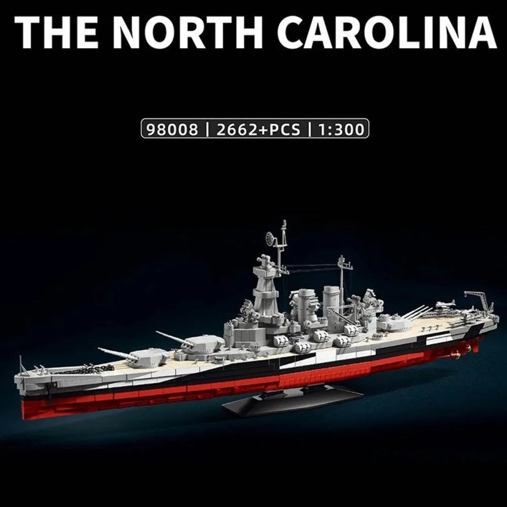 The North Carolina Battleship | 2262pcs
