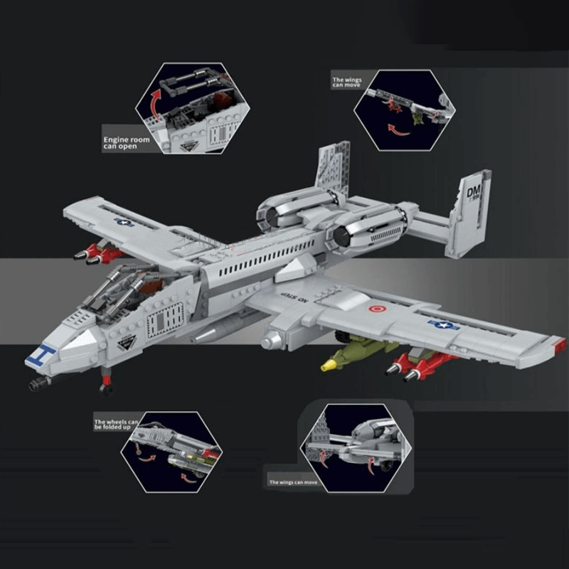 A-10 Ground Attack Aircraft | 1049pcs