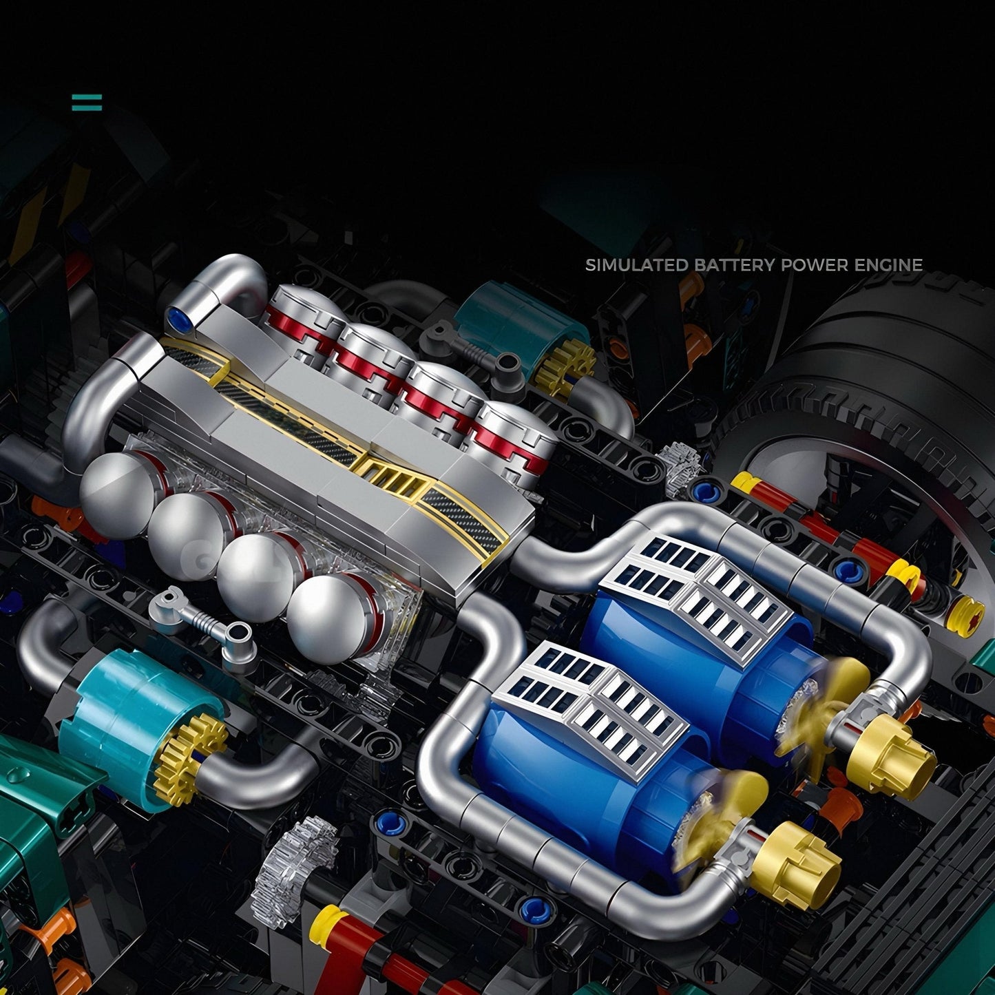 Retro V6 33 Stradale Supercar | 4208pcs