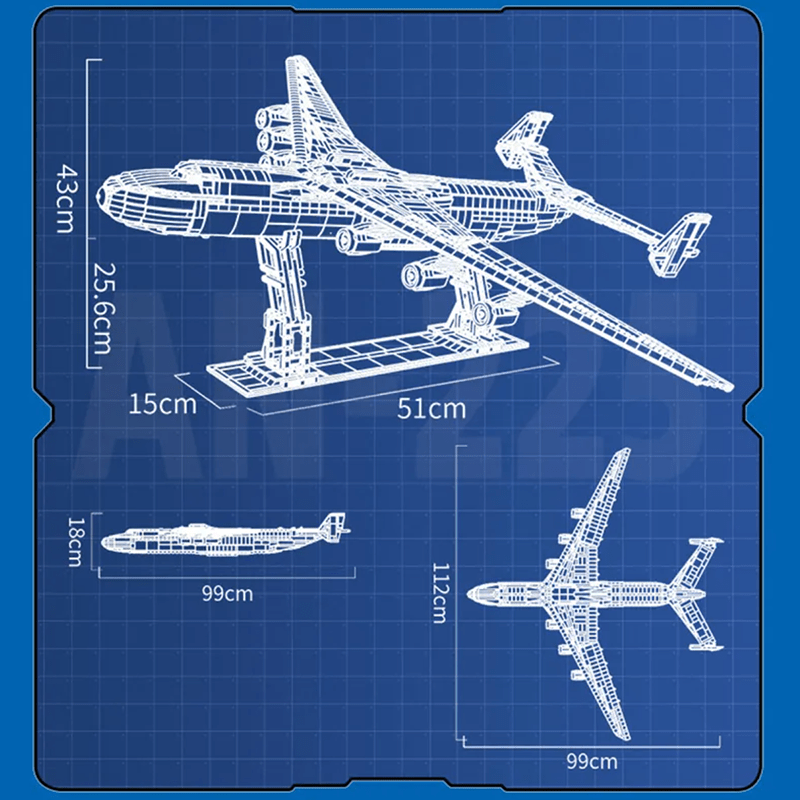 Antonov 225 With Stand | 5349pcs