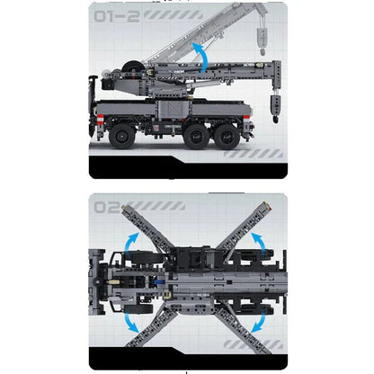 Armored Military Crane Truck | 2685pcs