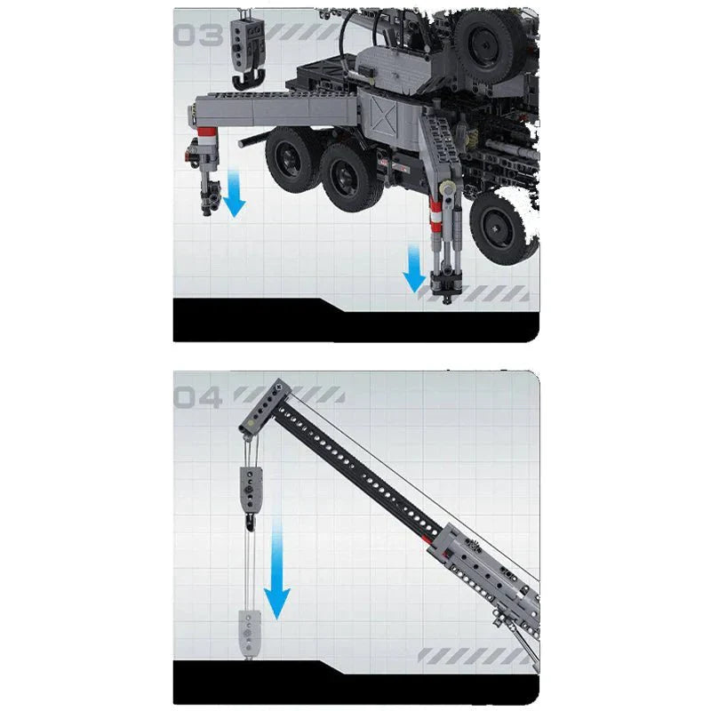 Armored Military Crane Truck | 2685pcs