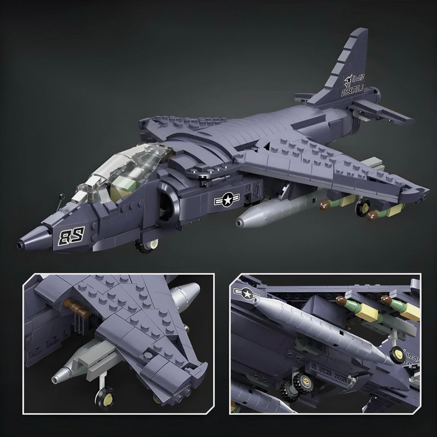 Av-8 Sea Harrier Aircraft | 805pcs