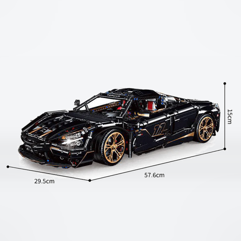 SOLD OUT - Black V8 720s Spider Supercar | 3657pcs