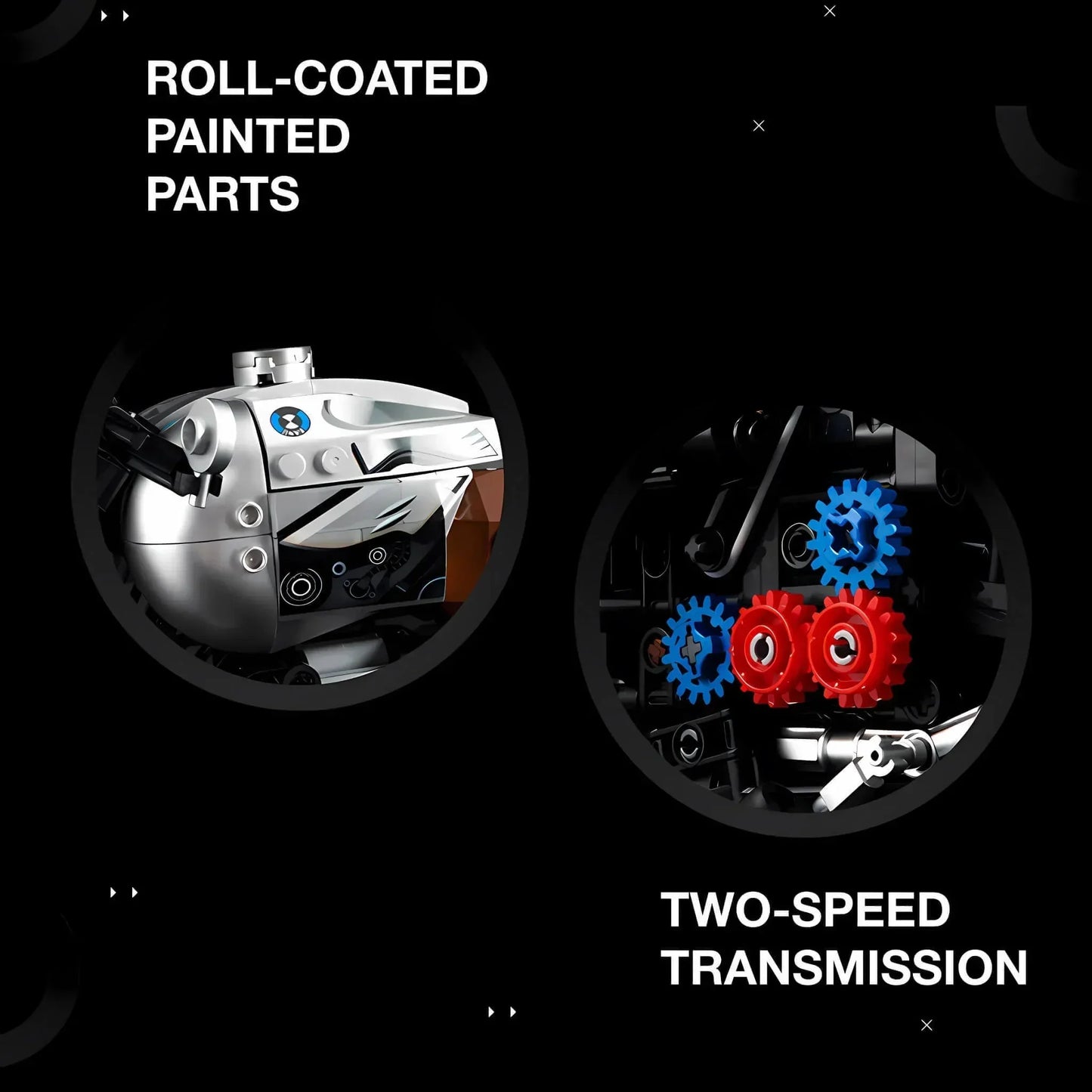 Retro Classic Motorcycle | 925pcs