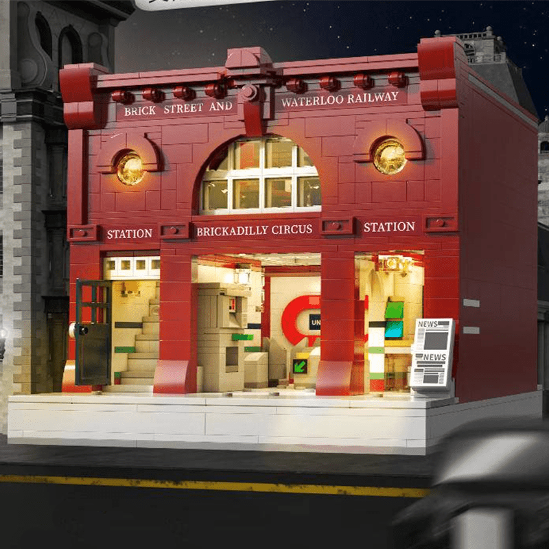 Brickadilly Circus London Station | 1835pcs